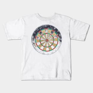 Distressed dartboard Kids T-Shirt